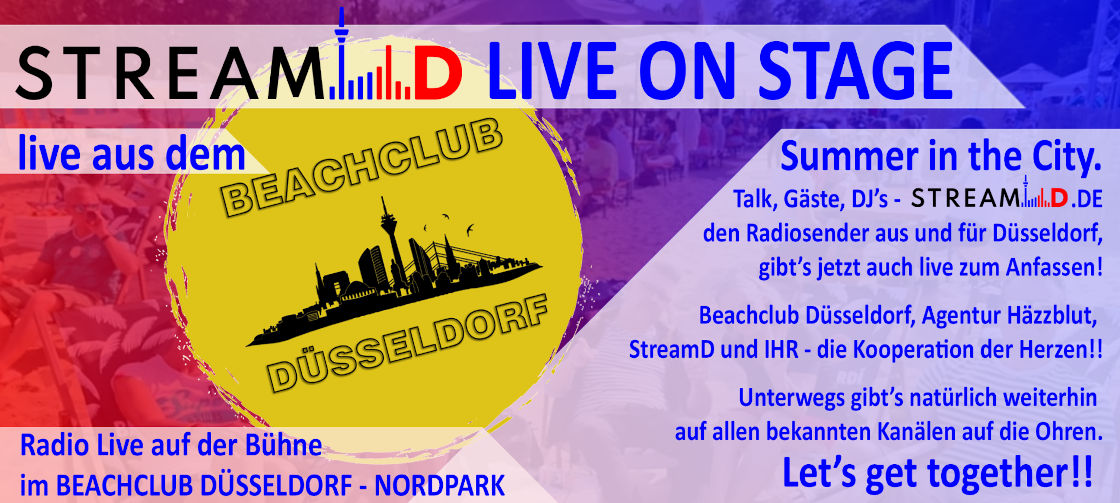 StreamD Live vom Beachclub Düsseldorf im Nordpark